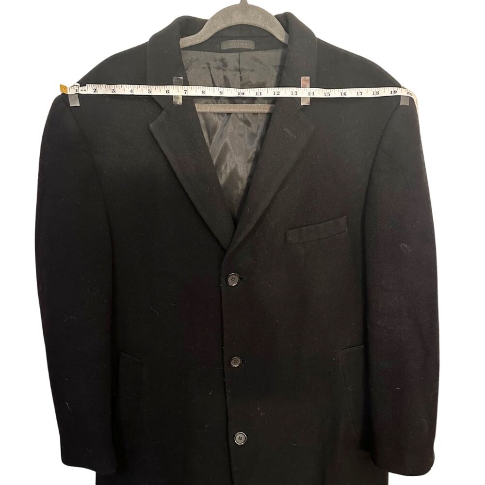 Joseph Abbound Wool Blend Overcoat/Peacoat Mens L